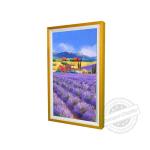 Wall Mount 43inch Wooden Art Frame LCD Display With VGA USB Connectivity And 350