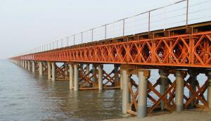 China OEM / Custom Welding Modular Steel Bridge / Compact Prefabricated Bailey Bridge on sale