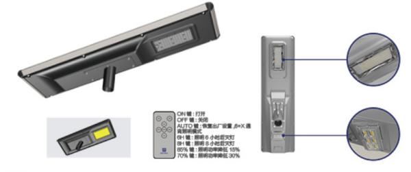100w Patented Design Integrated Solar Street Light 3000 - 6500k