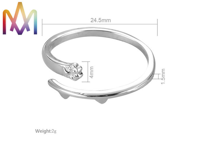 Eco Friendly 22mm Simple Cross Dog Claw Cat Claw Rings