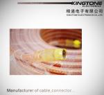 RG6 Copper Conductor CATV Coaxial Cable with Golden F Connector for Antennas