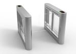 TCP IP Swing Barrier Gate SS304 Acrylic Noise Free For Metro Station