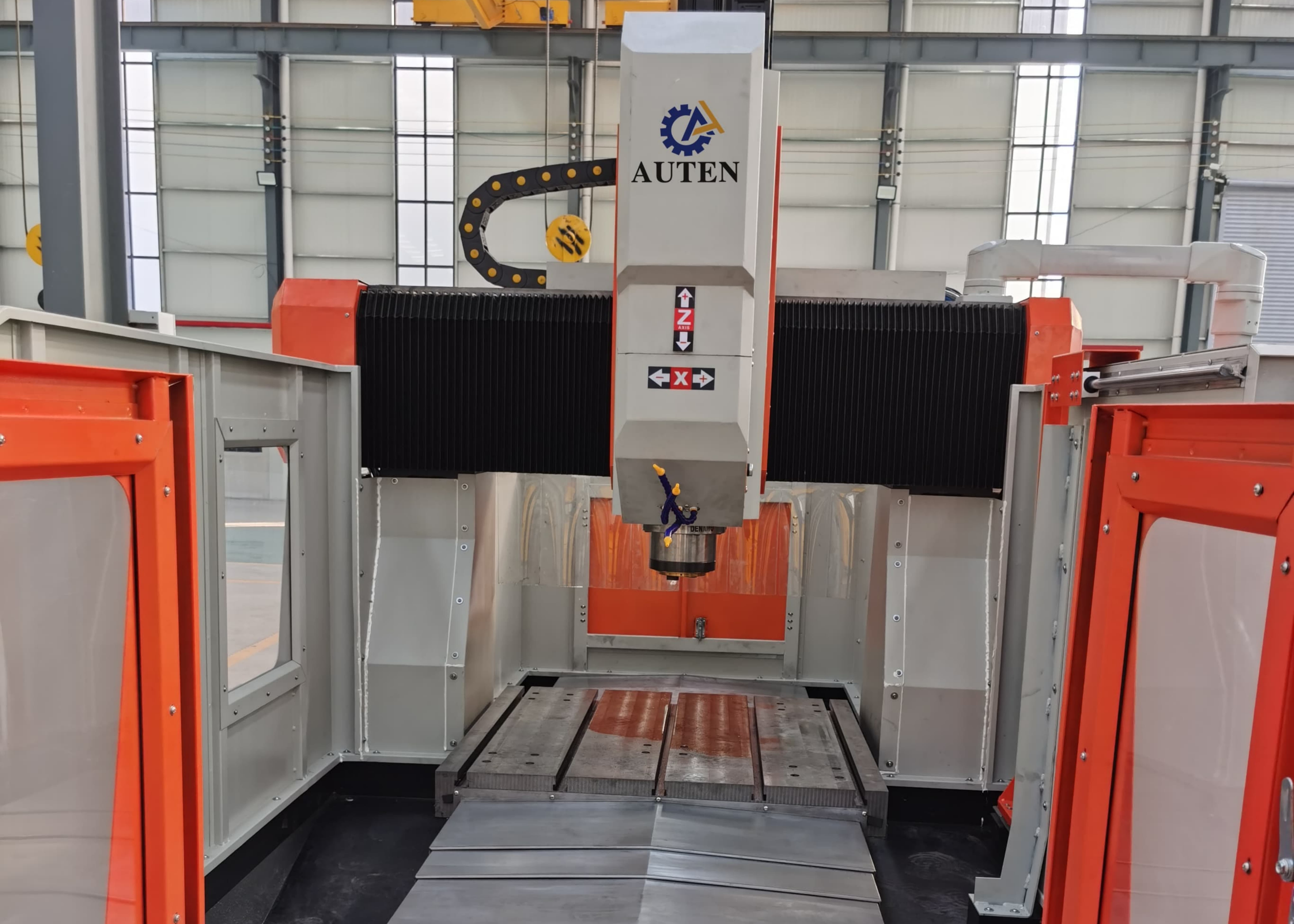 BT50-150 Spindle Taper CNC Plate Drilling And Milling Machine 5300x3800x2700mm Overall Size