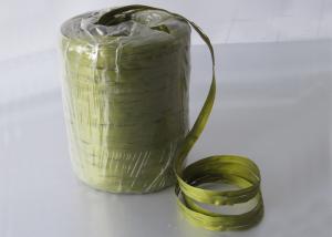 Wholesale 8mm X 200y , 15mm * 200Y Green Plastic Ribbon with PP double sides matt printed ribbon from china suppliers