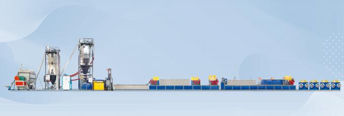 Plastic PET / PP Straps Packing Band Making Machine High Output Strong Tension 0