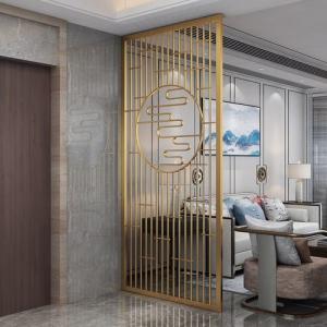 Wholesale Customized Stainless Steel Art Screen For Room Divide In Gold Colour​ from china suppliers