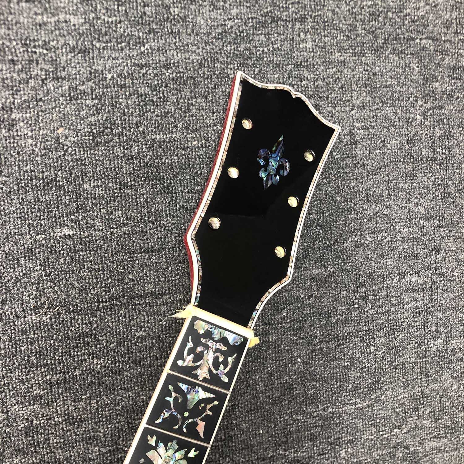 Custom Grand jumbo 43 inch J200 water ripple back side with kinds colors Acoustic Guitar life tree inlay neck, vintage