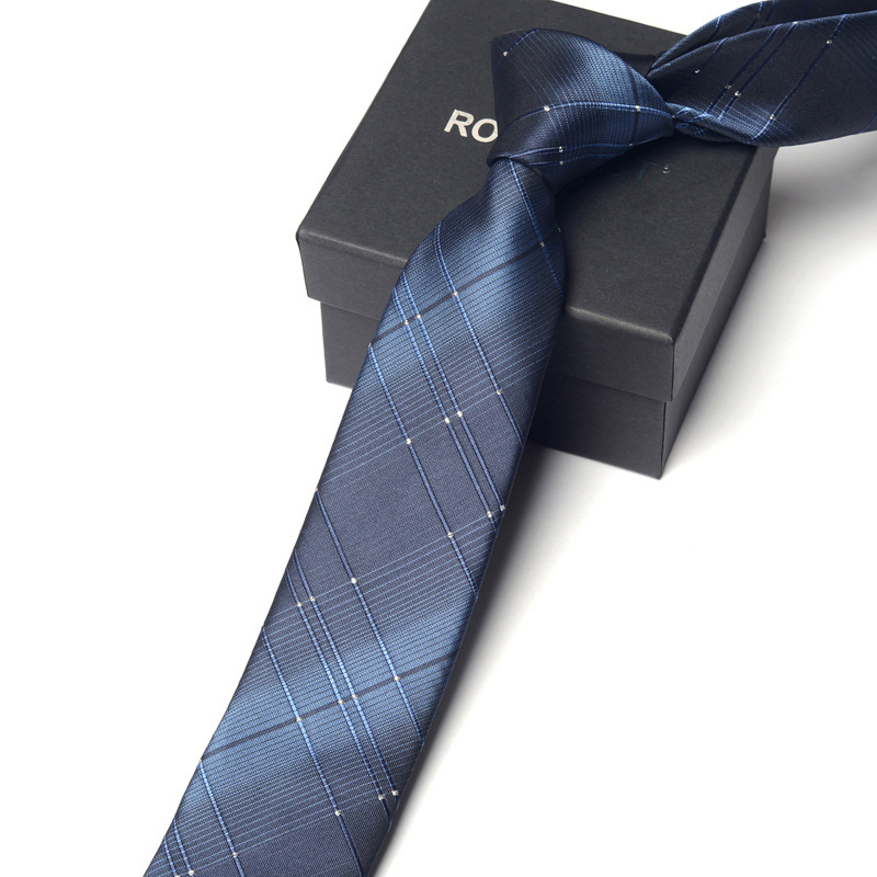 Solid Mens Skinny Ties for Wedding Suits Woven Silk Ties in Sophisticated Gift Box
