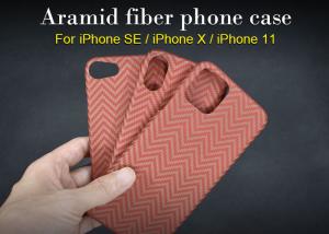 Wholesale Smooth Touch Orange iPhone SE Aramid Fiber Phone Case from china suppliers