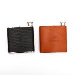 Mini Promotional Business Gifts Engraved Round Whisky Hip Flask Bottle