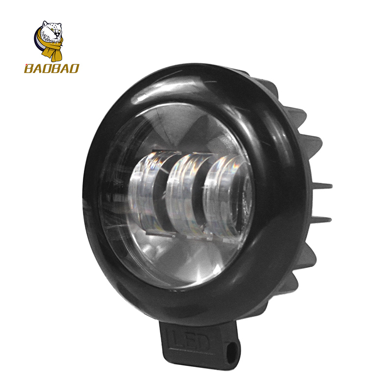18W 12V Round White LED Fog Lights For Offroad Truck Accessories
