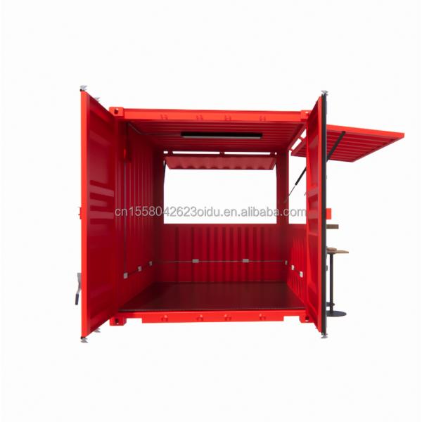 Hotel 10ft Mini Container Bar Stall in Supermarket with Sturdy Pop-up Store and Modern Design