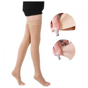 Wholesale Thigh High Medical Compression Socks Open Toe 20-30mmhg For Varicose Veins from china suppliers