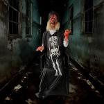 Haunted Pneumatic House Halloween Zombie Props , Ghost Animatronic Electric