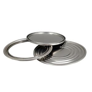 Wholesale 1liter Triple Tight Lids Rings Plain Tin Can Components Lever Lid D108mm D105mm from china suppliers