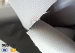 Grey PVC Coated Fiberglass Fabric , Composite High Temperature Fabric