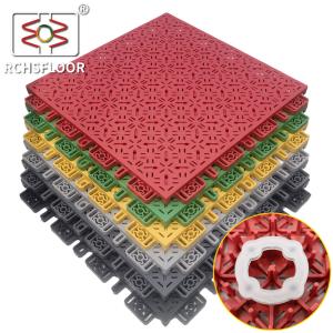 Wholesale 18mm PP Modular Sport Tiles 595g/Pc Polypropylene Interlocking Tiles from china suppliers