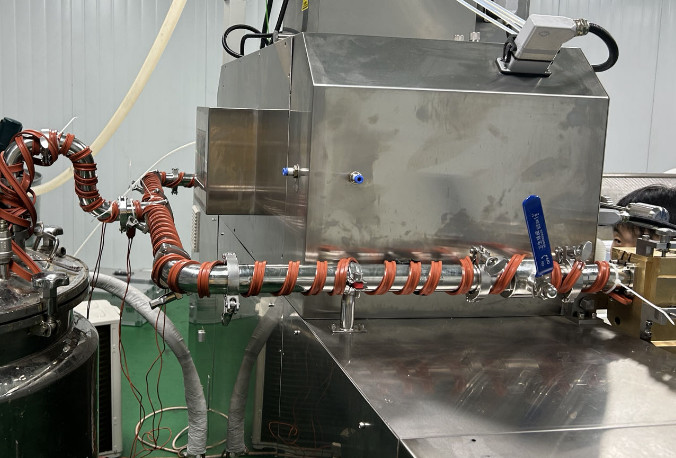 110V 200V 240V Softgel Encapsulation Machine Parts Silicon Cloth Heater For Gel Transfer Pipe