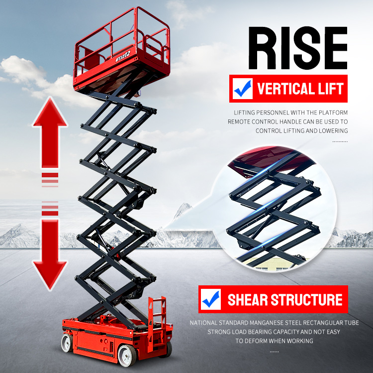 Upgrade Your Rescue Equipment Project with 4M Maximum Lifting Height Scissor Lift