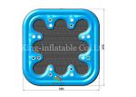 Commercial Amusement Cup Hole Inflatable Water Toys Floating Sofa For Adults