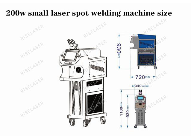 HD Screen 200w Mini Jewelry Spot Welder With 10x Microscope