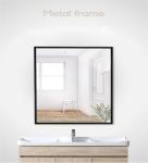 Ever day Aluminium Standing Floor Hairdresser Black Bathroom Wall Hanging Mirror