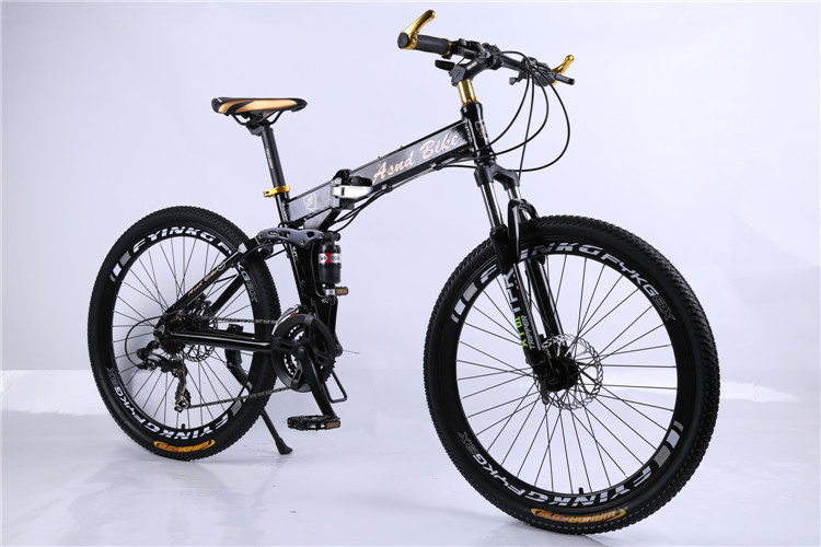 High quality OEM 6 spoke mag alloy wheel 40mm rim Shimano 21/24/27/30 speed aluminium alloy folding mountain bike