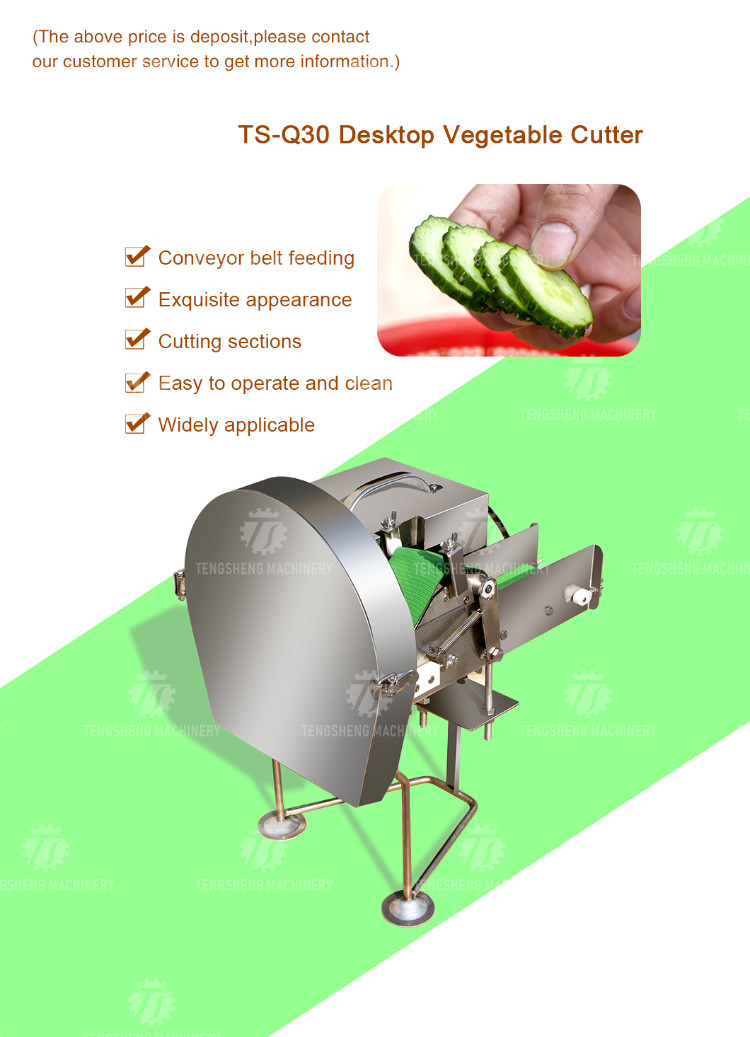 0.375KW Vegetable Processing Machine Desktop Leeks Cutter