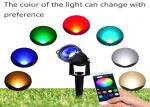 Aluminum RGB Solar Garden Spotlight Ceiling Lawn Spot Lights Lamp