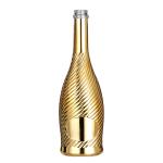 UV Surface Handling Luxury Liquor Bottle 750ml Champagne Bottle in Golden