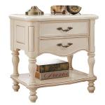 1 Shelf Ivory Hotel Bedside Table