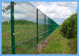 Wholesale Pvc Coated Wire Mesh Fence Panels , Metal Wire Fence Mesh Size 50*200mm from china suppliers
