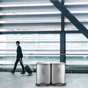 Wholesale Scratch Proof 26.4 Gallon 2 Compartment Trash Can from china suppliers