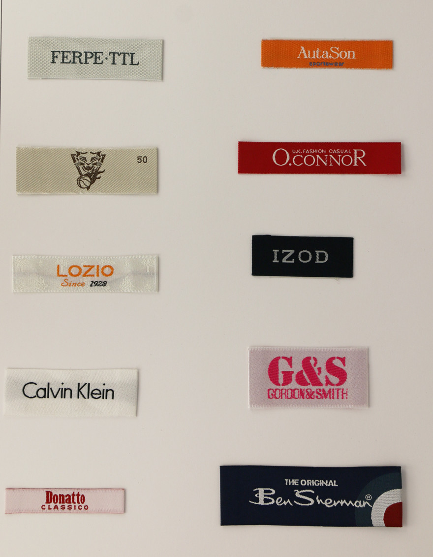 Factory Woven Professional Clothing Labels Handmade Cloth Labels End Folded Neck Tags