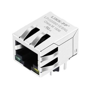 Wholesale LPJG0801EBNL 10/100/1000 Base-T Ethernet RJ45 Magnetic Jack from china suppliers