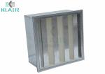 Economical V Bank Hepa Air Filter With Galvanized Steel Sturdy Construction