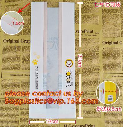 Professional Food Safe Opp Clear Window Paper Bags Offset Printing, OEM Block