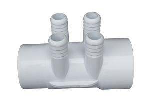 Wholesale Water Manifold 2&quot;-4*3/4 Pipe Fittings Underground Massage bath Four Way Plumbing Connector from china suppliers