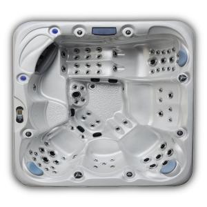 Wholesale 7 Person Outdoor Whirlpool Spa Hot Tub With Multi Colored Lighting And Cup Holders from china suppliers