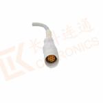 Male IBP Converter Pressure Transducer Cable 10 Pin Siemens Draeger