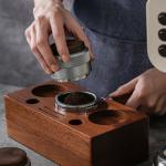 Press Coffee Powder with Utensils Type Coffee Tampers Eco-Friendly Wood Cover