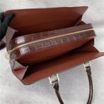 Genuine Crocodile Skin Businessmen Laptop Briefcase Exotic Alligator Leather