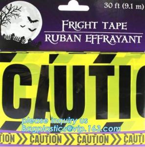 Wholesale Halloween Birthday Party theme warning caution PE tapes for event decoration,Halloween Caution Tapes,Halloween Warning T from china suppliers
