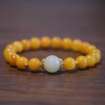 Wholesale Unisex Natural Stone Bead Crystal Bracelets Trendy Crown-Shaped Reiki