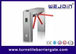 Security Entrance Tripod Turnstile Gate Electronic Fingerprint 490mm Arm Length