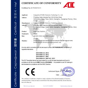 Guangzhou EPARK Electronic Technology Co., Ltd. Certifications