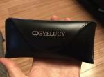 soft fashion unisex sunglasses box with black artificial leather and metal clip