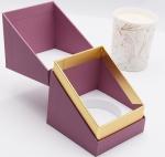 Decorative Organic Paper Candle Gift Box Folding Cardboard Packing Boxes With