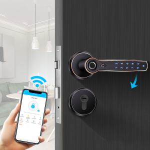 Wholesale Double Latches Escutcheon Door Lock Smart Door Lock FPC Finger Print from china suppliers