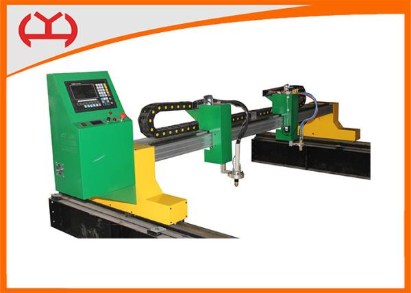 Double Side Driving Plasma Tube Cutter , Plasma Profile Cutter Arc Voltage